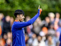 Netherlands player Tijjani Reijnders participates in the training and press conference for the Netherlands Nations League season 2024-2025 a...