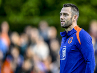 Netherlands player Stefan de Vrij participates in the training and press conference for the Netherlands Nations League season 2024-2025 at t...