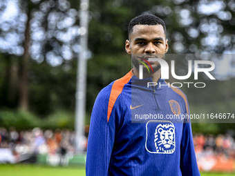 Netherlands player Cody Gakpo participates in the training and press conference for the Netherlands Nations League season 2024-2025 at the K...