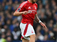 Jota Silva of Nottingham Forest runs with the ball during the Premier League match between Chelsea and Nottingham Forest at Stamford Bridge...