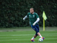 Michele di Gregorio of Juventus attends the Italy training camp session in Coverciano, Florence, on October 7, 2024 (