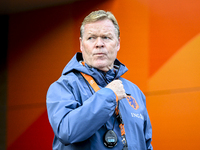 Netherlands trainer coach Ronald Koeman participates in the match training and press conference for the Netherlands on October 7, 2024, at t...