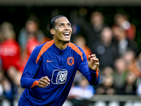 Netherlands player Virgil van Dijk participates in the training and press conference for the Netherlands Nations League season 2024-2025 at...