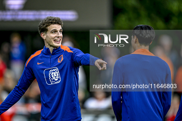 Netherlands player Guus Til participates in the training and press conference for the Netherlands Nations League season 2024-2025 at the KNV...