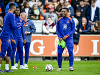 Netherlands player Quinten Timber participates in the training and press conference for the Netherlands Nations League season 2024-2025 at t...