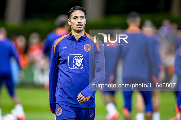 Netherlands player Tijjani Reijnders participates in the training and press conference for the Netherlands Nations League season 2024-2025 a...