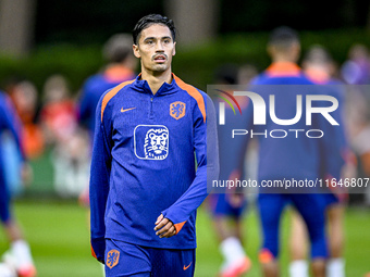 Netherlands player Tijjani Reijnders participates in the training and press conference for the Netherlands Nations League season 2024-2025 a...