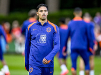 Netherlands player Tijjani Reijnders participates in the training and press conference for the Netherlands Nations League season 2024-2025 a...