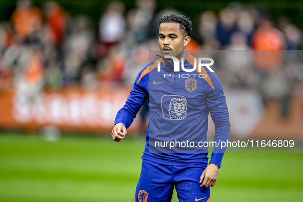 Netherlands player Justin Kluivert participates in the training and press conference for the Netherlands on October 7, 2024, at the KNVB Cam...