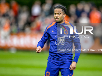 Netherlands player Justin Kluivert participates in the training and press conference for the Netherlands on October 7, 2024, at the KNVB Cam...