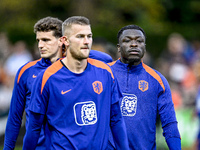 Netherlands player Brian Brobbey participates in the training and press conference for the Netherlands on October 7, 2024, at the KNVB Campu...