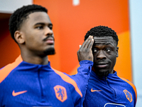 Netherlands player Brian Brobbey participates in the training and press conference for the Netherlands on October 7, 2024, at the KNVB Campu...