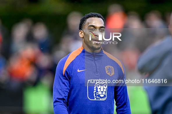 Netherlands player Quinten Timber participates in the training and press conference for the Netherlands Nations League season 2024-2025 at t...