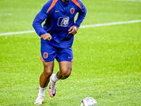 Netherlands player Joshua Zirkzee participates in the training and press conference for the Netherlands Nations League season 2024-2025 at t...