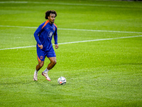 Netherlands player Joshua Zirkzee participates in the training and press conference for the Netherlands Nations League season 2024-2025 at t...