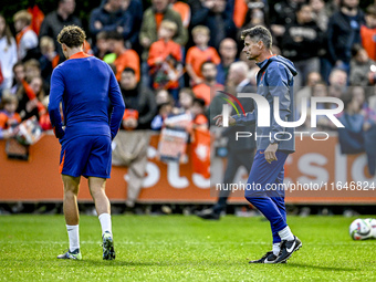 Netherlands assistant trainer Wim Jonk is present during the match training and press conference for the Netherlands on October 7, 2024, at...