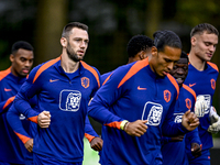 Netherlands player Stefan de Vrij participates in the training and press conference for the Netherlands Nations League season 2024-2025 at t...