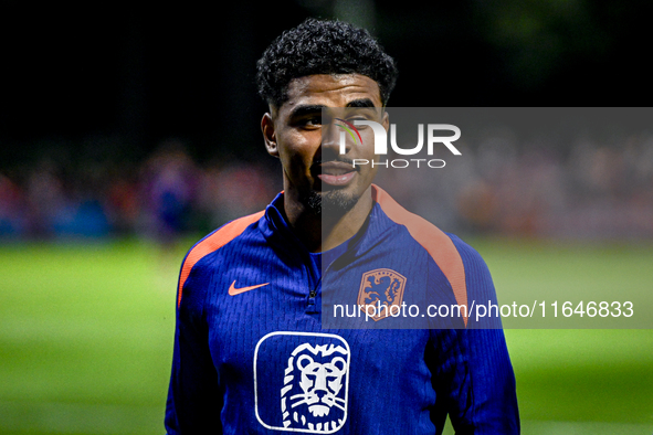 Netherlands player Ian Maatsen participates in the training and press conference for the Netherlands Nations League season 2024-2025 at the...