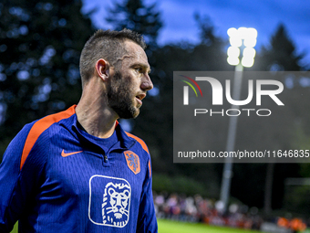 Netherlands player Stefan de Vrij participates in the training and press conference for the Netherlands Nations League season 2024-2025 at t...