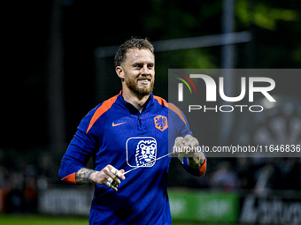 Netherlands goalkeeper Mark Flekken participates in the training and press conference for the Netherlands Nations League season 2024-2025 at...