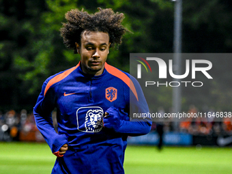 Netherlands player Joshua Zirkzee participates in the training and press conference for the Netherlands Nations League season 2024-2025 at t...