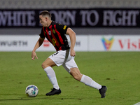 Mattias Ellul of Hamrun Spartans is in action during the Malta 360 Sports Premier League soccer match between Hamrun Spartans and Hibernians...