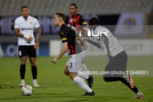 Mattias Ellul of Hamrun Spartans is in action during the Malta 360 Sports Premier League soccer match between Hamrun Spartans and Hibernians...