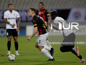 Mattias Ellul of Hamrun Spartans is in action during the Malta 360 Sports Premier League soccer match between Hamrun Spartans and Hibernians...