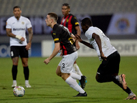 Mattias Ellul of Hamrun Spartans is in action during the Malta 360 Sports Premier League soccer match between Hamrun Spartans and Hibernians...