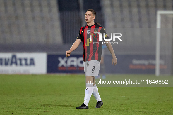 Mattias Ellul of Hamrun Spartans is in action during the Malta 360 Sports Premier League soccer match between Hamrun Spartans and Hibernians...