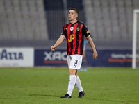 Mattias Ellul of Hamrun Spartans is in action during the Malta 360 Sports Premier League soccer match between Hamrun Spartans and Hibernians...