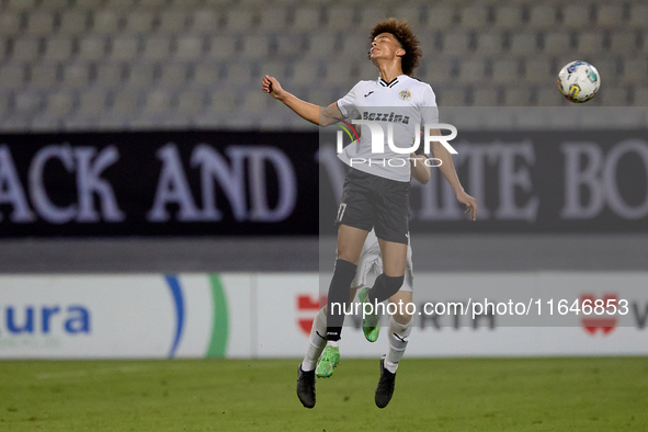 Isaiah Chukunyere of Hibernians is in action during the Malta 360 Sports Premier League soccer match between Hamrun Spartans and Hibernians...