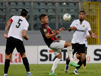 Raphael Lopes Silva of Hamrun Spartans tries to control the ball during the Malta 360 Sports Premier League soccer match between Hamrun Spar...