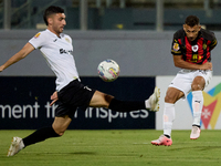 Ederson Bruno Domingo of Hamrun Spartans shoots towards the opposing goal during the Malta 360 Sports Premier League soccer match between Ha...