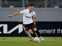 Ayrton Attard of Hibernians is in action during the Malta 360 Sports Premier League soccer match between Hamrun Spartans and Hibernians at t...