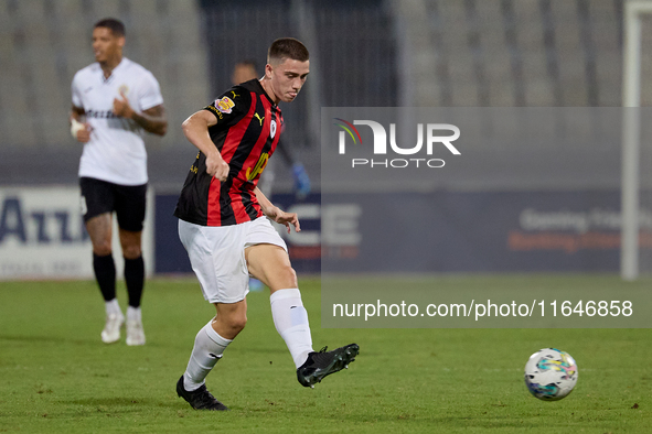 Mattias Ellul of Hamrun Spartans is in action during the Malta 360 Sports Premier League soccer match between Hamrun Spartans and Hibernians...