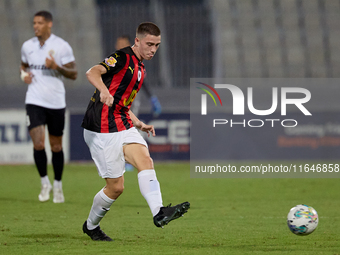 Mattias Ellul of Hamrun Spartans is in action during the Malta 360 Sports Premier League soccer match between Hamrun Spartans and Hibernians...