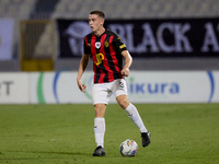 Mattias Ellul of Hamrun Spartans is in action during the Malta 360 Sports Premier League soccer match between Hamrun Spartans and Hibernians...