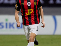 Mattias Ellul of Hamrun Spartans is in action during the Malta 360 Sports Premier League soccer match between Hamrun Spartans and Hibernians...