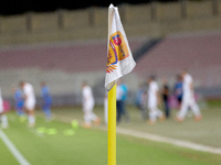 The Malta 360 Sports Premier League logo appears on the corner flag before the Malta 360 Sports Premier League soccer match between Zabbar S...