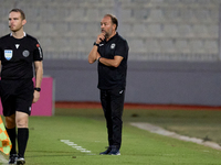 In Ta' Qali, Malta, on October 2, 2024, Vincenzo Potenza, head coach of Marsaxlokk, gestures during the Malta 360 Sports Premier League socc...