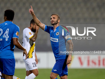 Ryan Scicluna, captain of Marsaxlokk, reacts during the Malta 360 Sports Premier League soccer match between Zabbar St. Patrick and Marsaxlo...