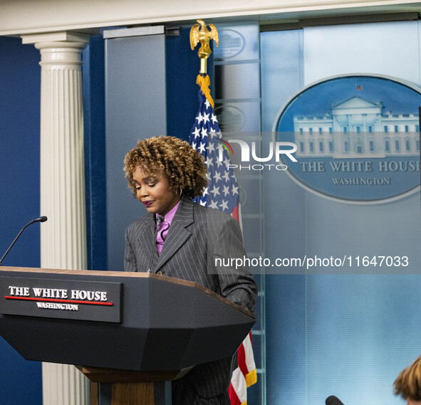 White House Press Briefing by Secretary Karine Jean-Pierre addresses the one-year anniversary since October 7, 2024,and the hostage situatio...