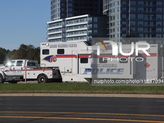 York Regional Police set up mobile command centers in Jewish and Muslim neighborhoods ahead of the one-year anniversary of the October 7th a...