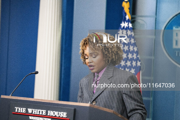 White House Press Briefing by Secretary Karine Jean-Pierre addresses the one-year anniversary since October 7, 2024,and the hostage situatio...