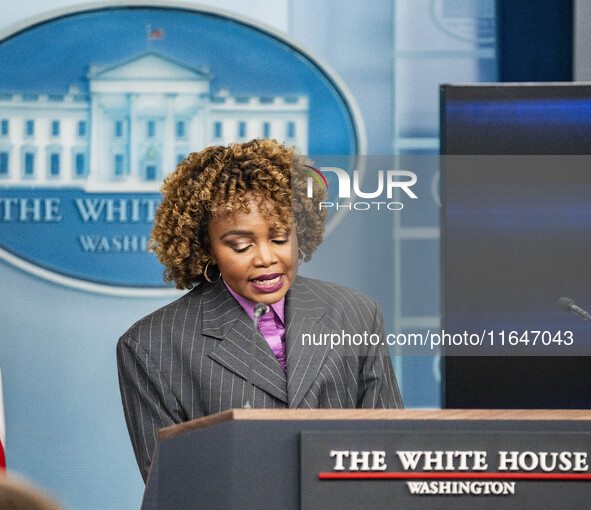 White House Press Briefing by Secretary Karine Jean-Pierre addresses the one-year anniversary since October 7, 2024,and the hostage situatio...