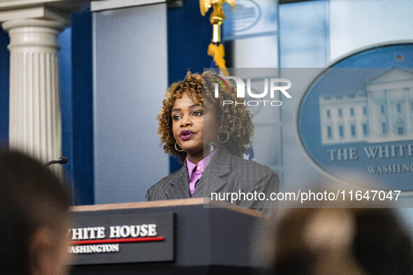 White House Press Briefing by Secretary Karine Jean-Pierre addresses the one-year anniversary since October 7, 2024,and the hostage situatio...