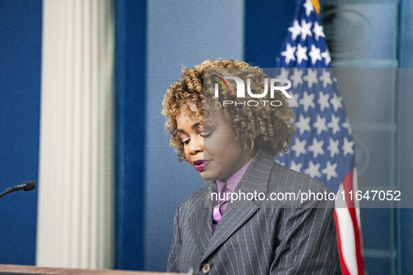 White House Press Briefing by Secretary Karine Jean-Pierre addresses the one-year anniversary since October 7, 2024,and the hostage situatio...