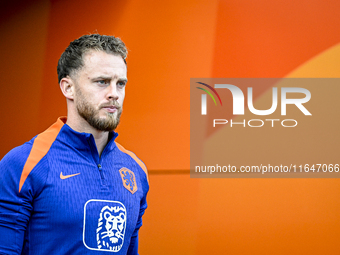 Netherlands goalkeeper Mark Flekken participates in the training and press conference for the Netherlands Nations League season 2024-2025 at...