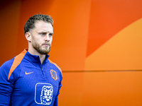 Netherlands goalkeeper Mark Flekken participates in the training and press conference for the Netherlands Nations League season 2024-2025 at...